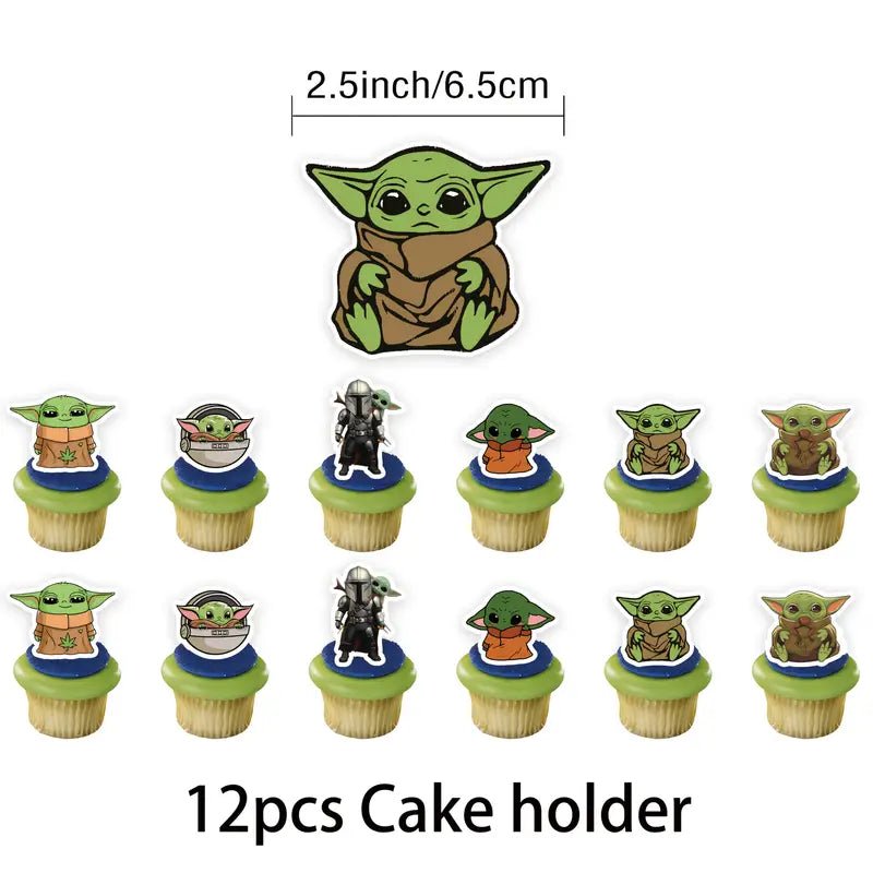 Yoda Star Wars 32 Parça Bayraklı Doğum Günü Parti Seti - MAKKA