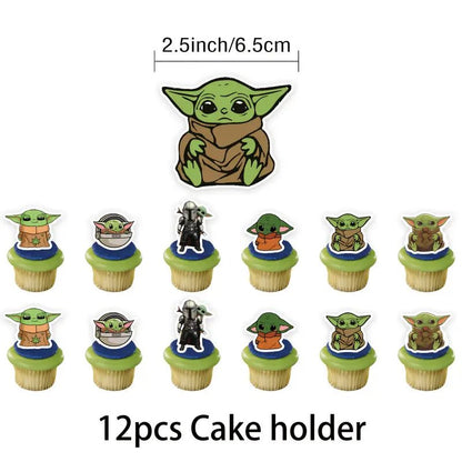 Yoda Star Wars 32 Parça Bayraklı Doğum Günü Parti Seti - MAKKA