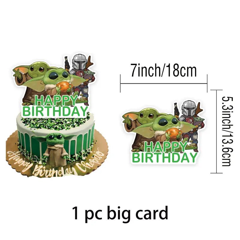 Yoda Star Wars 32 Parça Bayraklı Doğum Günü Parti Seti - MAKKA