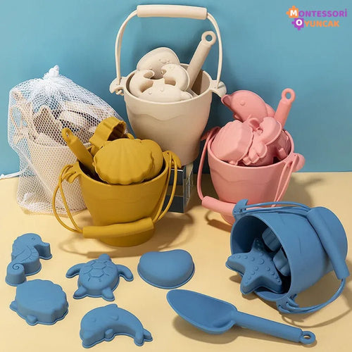 Yumuşak Silikon Plaj Oyuncağı BPA'sız Renkli Kolay Temizlenir Kaymaz - MAKKA