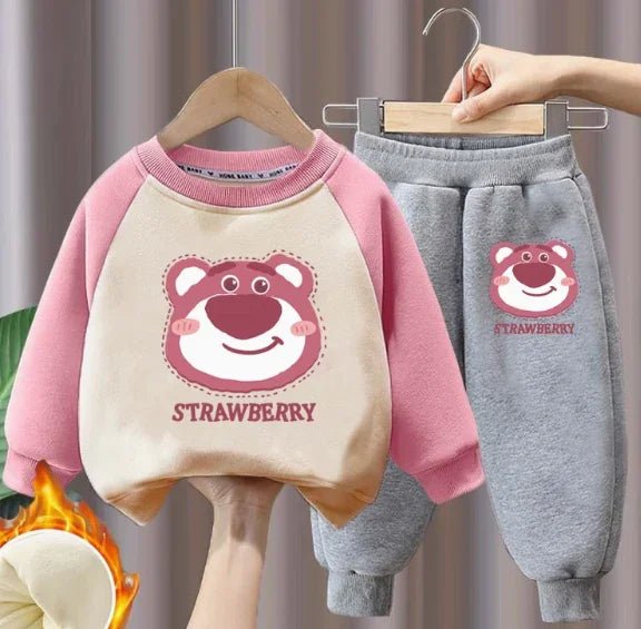 Yumuşak Uzun Kollu Kız Çocuk Takım – Rahat Mevsimlik Stil - MAKKA